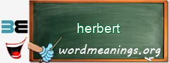 WordMeaning blackboard for herbert